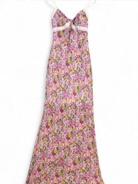 Princess Polly Floral Maxi Dress with Lace Trim
